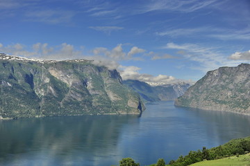 Fototapeta na wymiar Sognefjord is the most beautiful fjord in Norway.