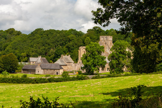 &Uuml;berreste der Abtei von Hambye in der Normandie in Frankreich