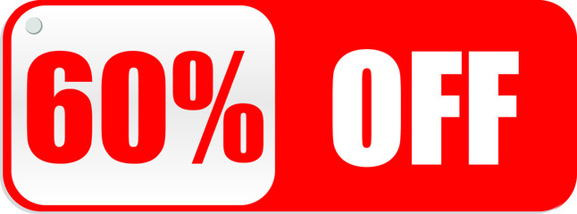 Red discount icon