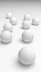 White abstract background. Lowpoly backdrop. Crumpled paper. 3D illustration