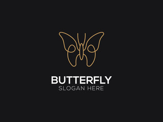 abstract modern Butterfly Logo  suitable for beauty cosmetic