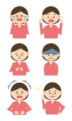 女性　表情セット１