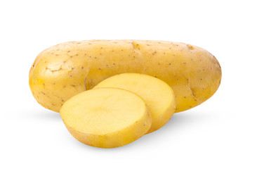 Potato isolated on white background