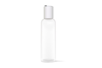 Hand antibacterial sanitizer dispenser pump. Cosmetic bottle with dispenser liquid container for gel, lotion, bath foam 3d illustration realistic mockup isolated on white background. Wash your hands