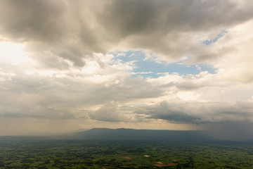 Fototapeta premium storm clouds over the field