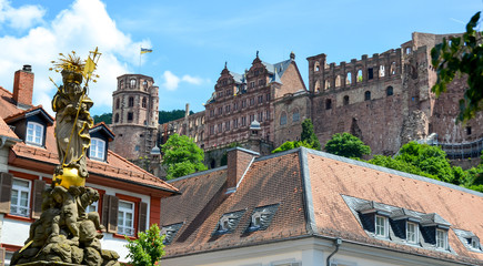 old castle in heidelberg, germany