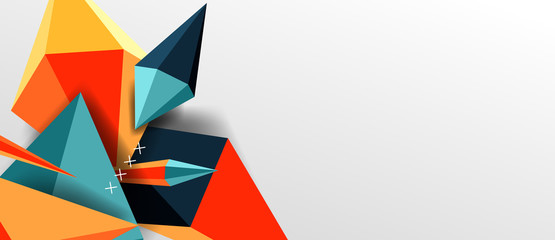 Trendy simple triangle abstract background, dynamic motion concept. Vector Illustration For Wallpaper, Banner, Background, Card, Book Illustration, landing page