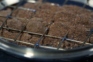 close up of a powder of chocolate 