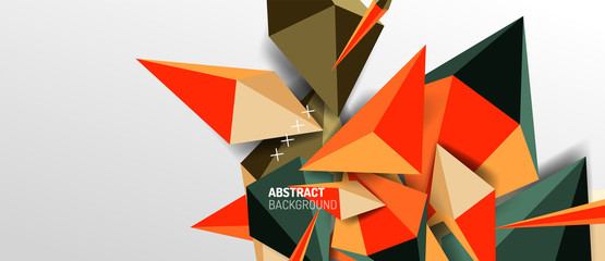 Trendy simple triangle abstract background, dynamic motion concept. Vector Illustration For Wallpaper, Banner, Background, Card, Book Illustration, landing page