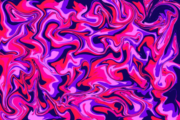 Marble textured in neon red, violet, blue color background (Vector)