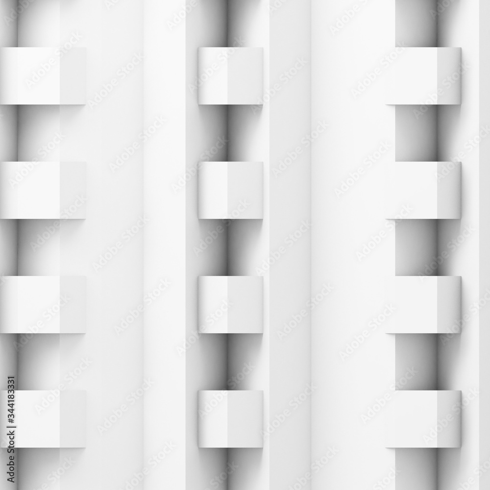 Poster 3d illustration of parametric pattern