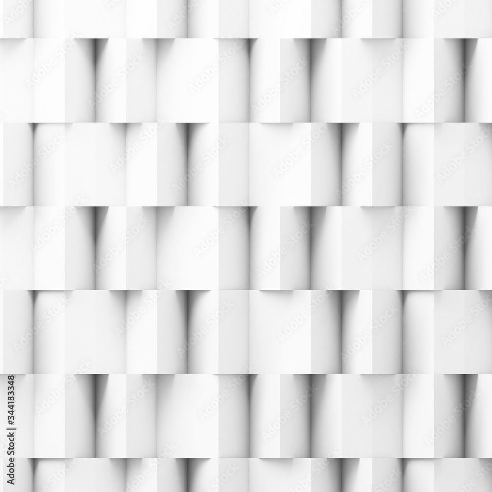Poster 3d illustration of parametric pattern