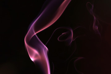 smoke on black background