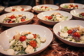 Salad with tomatoes and eggs