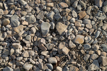stones, pebbles, many stones, round stones, background of stones