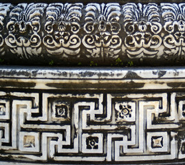 engraved stone in apollo temple