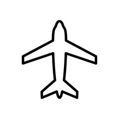 Plane line icon
