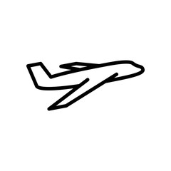 Plane line icon
