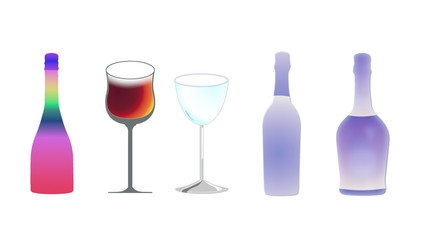 bottle an glass