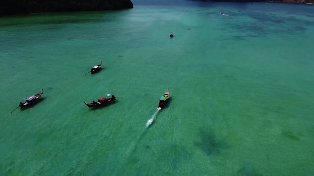 Boat trip to Loh Dalum beach, Koh Phi Phi Don, Thailand