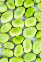 Full screen green fresh broad beans