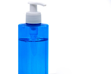 Antibacterial gel on a white background