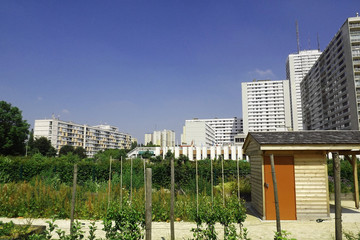 Bagnolet, parc Des Guilands, Jean Moulin, quartier de la Noue