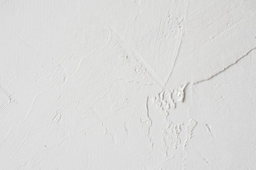 White putty on the surface, background, texture