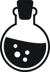 Magic potion vector icon isolated on white background
