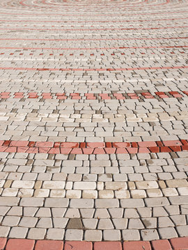 
Pattern Of Gray And Red Pavers