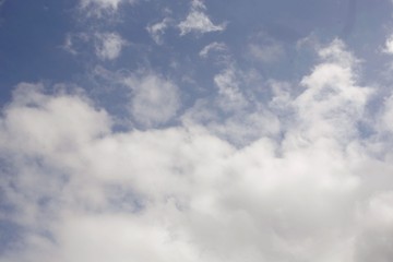blue sky with white clouds