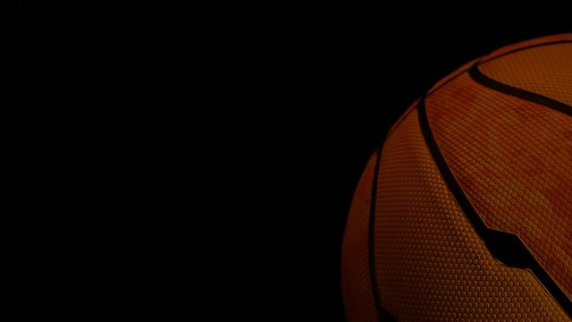 footage of basketball dark background