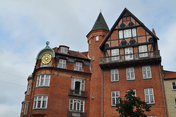 Fototapeta premium old brick building in Denmark
