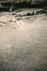 water and sand