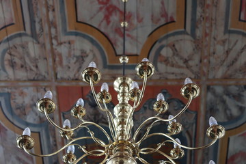 chandelier in the old church