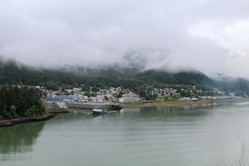 Fototapeta na wymiar A Beautiful Alaskan Fishing Village