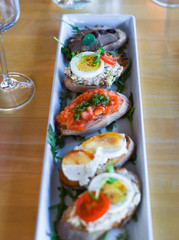 delicious mix of tapas & bruschetta