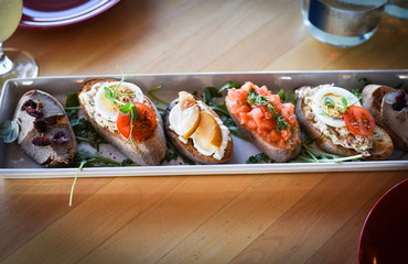 delicious mix of tapas & bruschetta