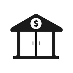 bank vector icon, bank symbol