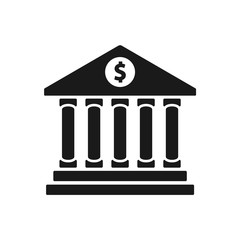 bank vector icon, bank symbol