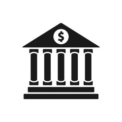 bank vector icon, bank symbol