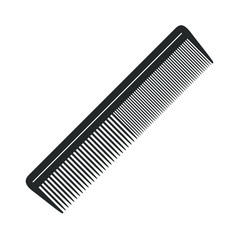 Hairbrush graphic icon. Comb sign isolated on white background. Barbershop symbols. Vector illustration