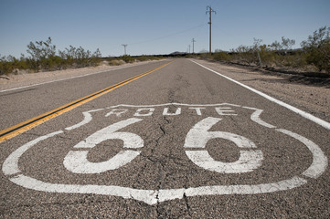 Route 66 highway. California. USA. 
