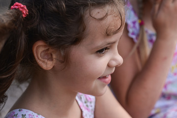 Two sisters play games