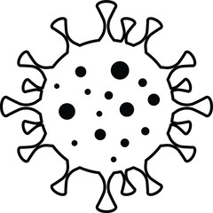 coronavirus virus icon symbol vector eps 10