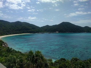 tropical island in the sea