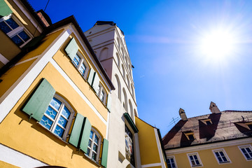 famous old town of erding - bavaria