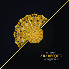 gold and silver arabesque ornaments