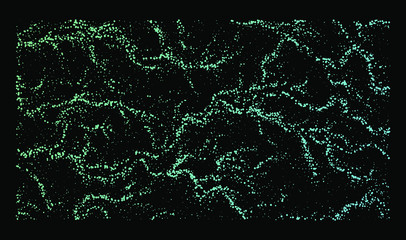 Dotted surface made with Generative art algorithm - Perlin gradient simplex noise for texture synthesis. Isotropic continuous texture.