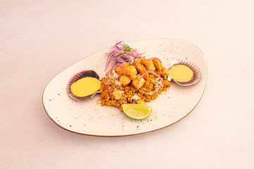 Mellow rice dish with scallops